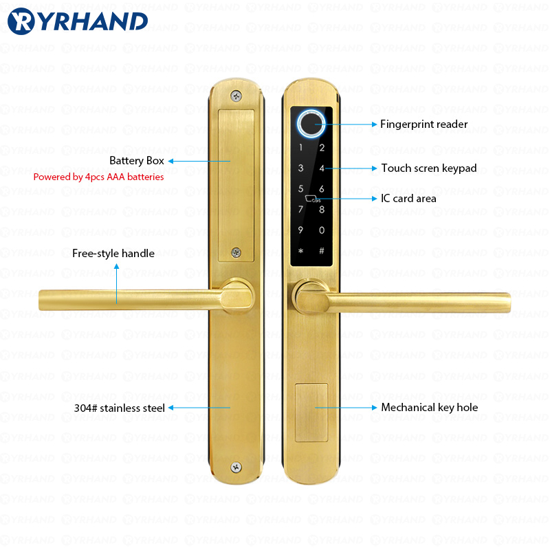 IP66 Gold Stainless steel Slid - огляд і ціна Furniture Sliding Door Hardware