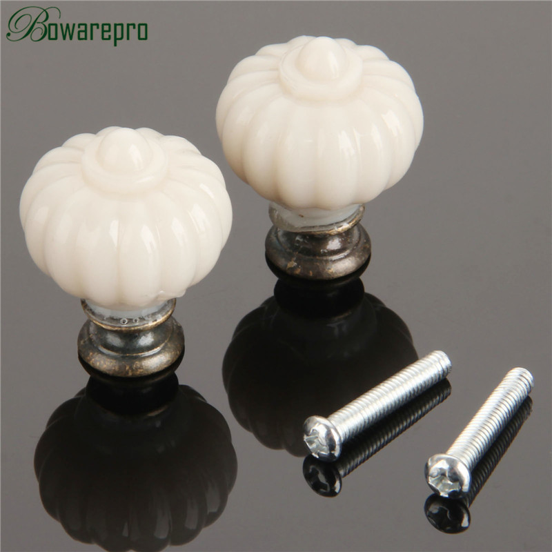1Pc Acrylic Ivory White Pumpki - огляд і ціна Furniture Hardware Knobs