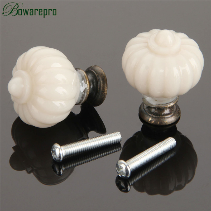 1Pc Acrylic Ivory White Pumpki - огляд і ціна Furniture Hardware Knobs