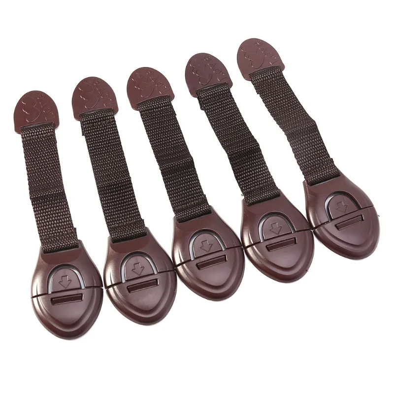 5pcs/lot Brown Cabinet Safety  - огляд і ціна Furniture Interlocking Hardware