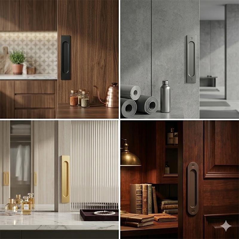 ** Punch Free Sliding Door Han - огляд і ціна Furniture Hardware Knobs