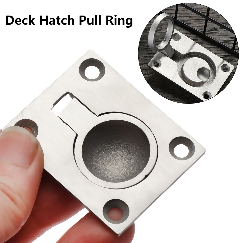 Stainless Steel Flush Pull Rin - огляд і ціна Furniture Hardware Knobs