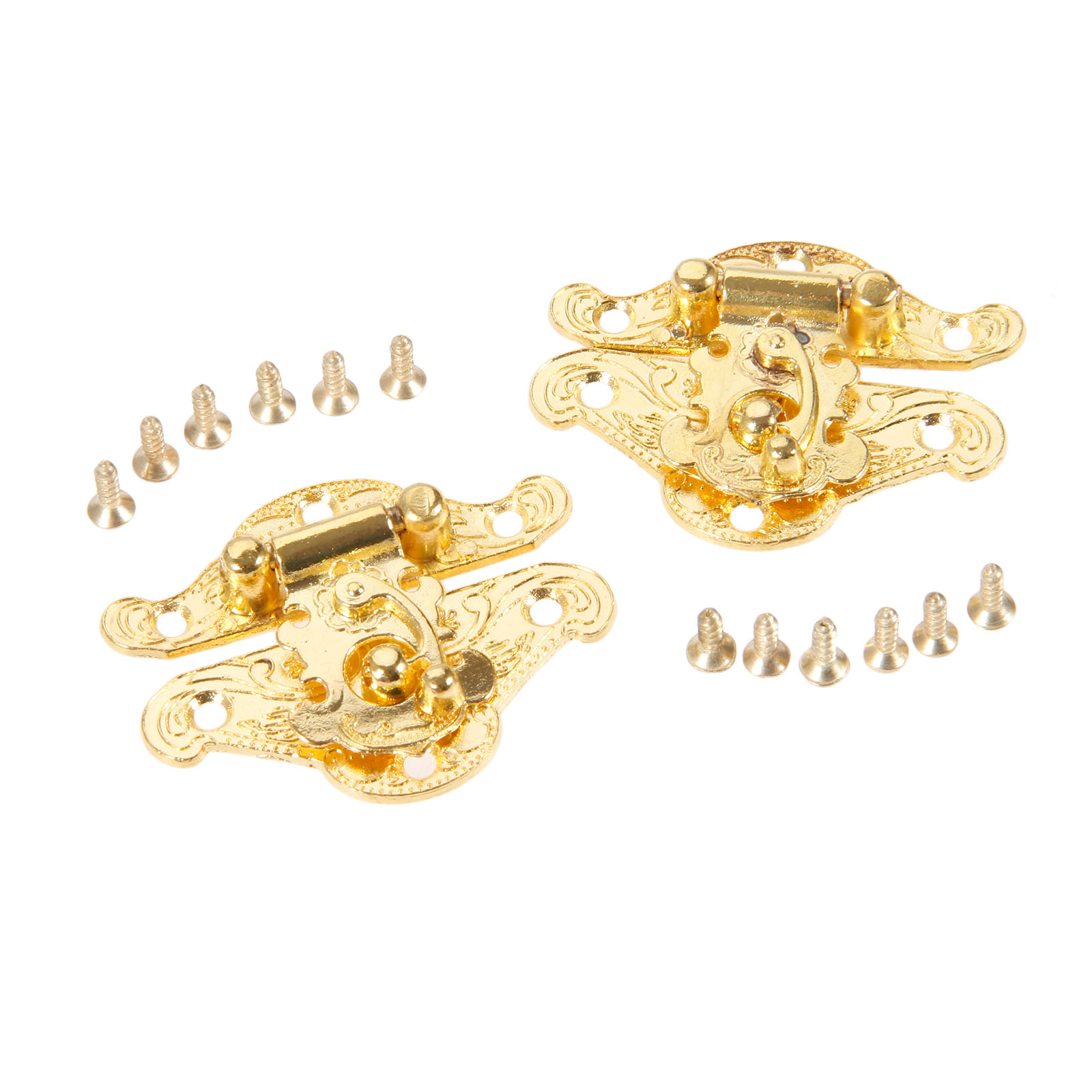 DRELD 2Pcs Antique Gold Box La - огляд і ціна Furniture Interlocking Hardware