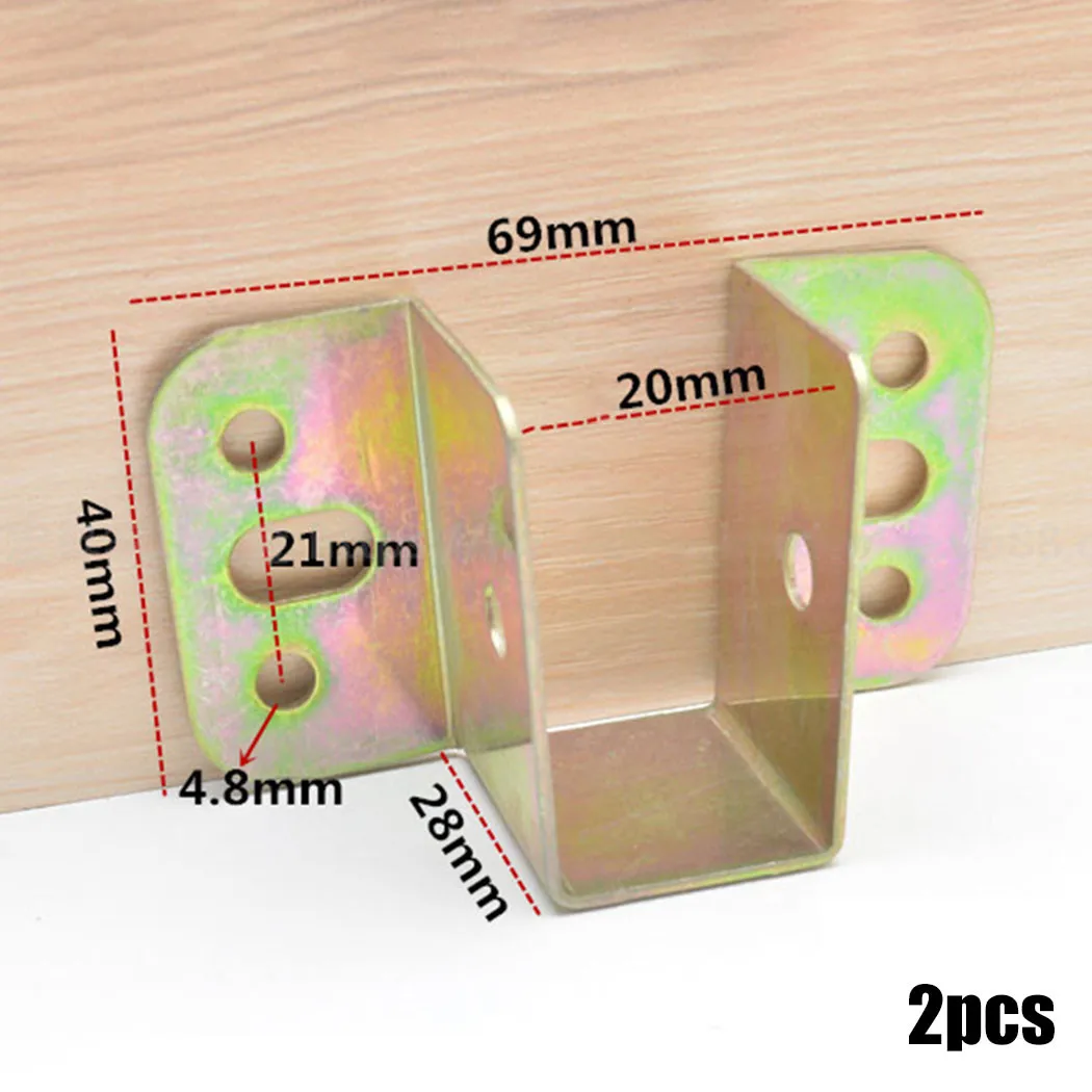 2pcs U Shaped Metal Bed Bracke - огляд і ціна Furniture Interlocking Hardware