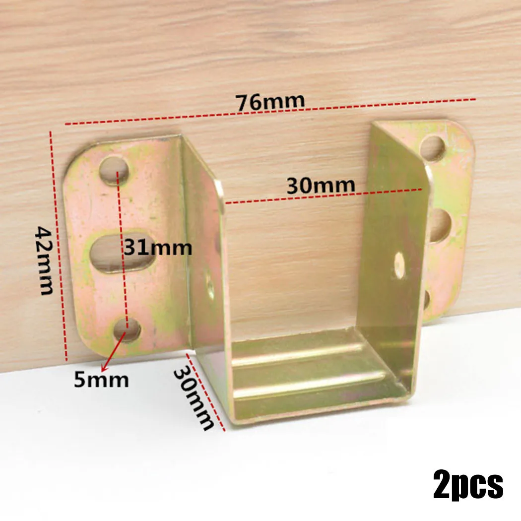 2pcs U Shaped Metal Bed Bracke - огляд і ціна Furniture Interlocking Hardware