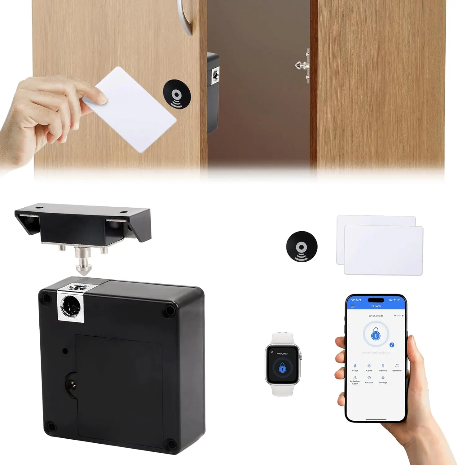 Mobile phone NFC smart locker  - огляд і ціна Furniture Interlocking Hardware