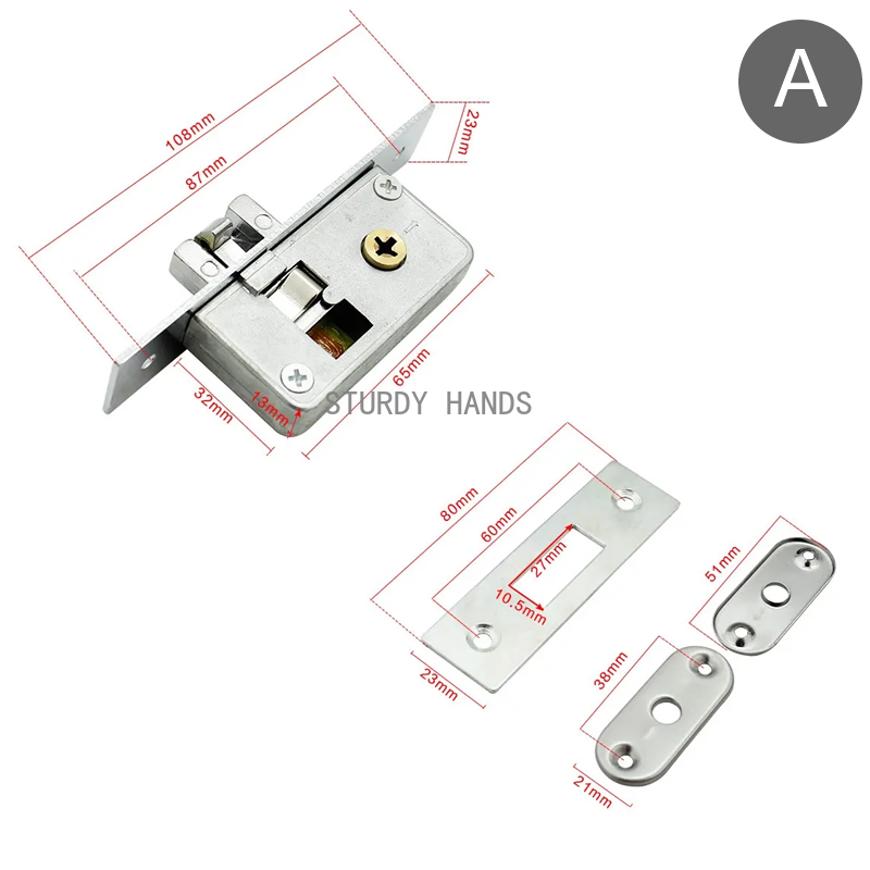 Alloy pin lock sliding door in - огляд і ціна Furniture Sliding Door Hardware