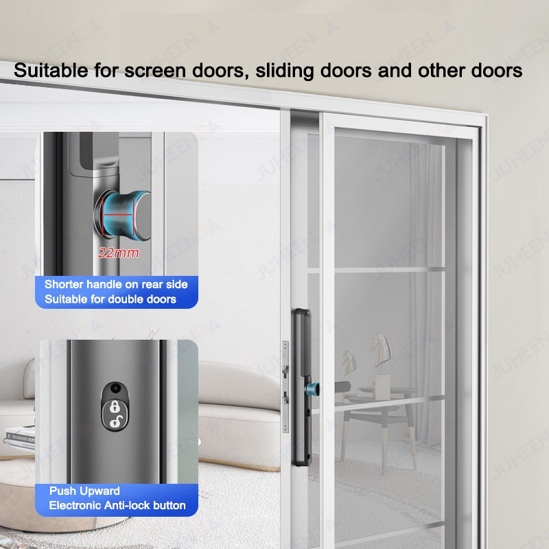 TTLock App Smart Aluminum Door - огляд і ціна Furniture Sliding Door Hardware